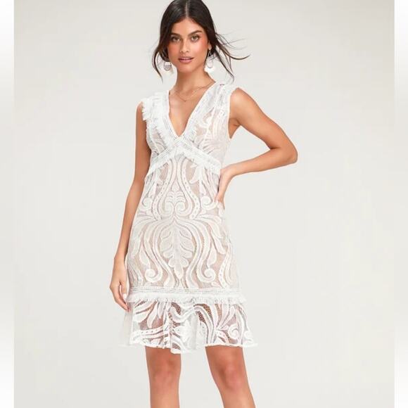 Ryse the Label Michi Lace Knee Length Dress NWOT size Small - Picture 3 of 13